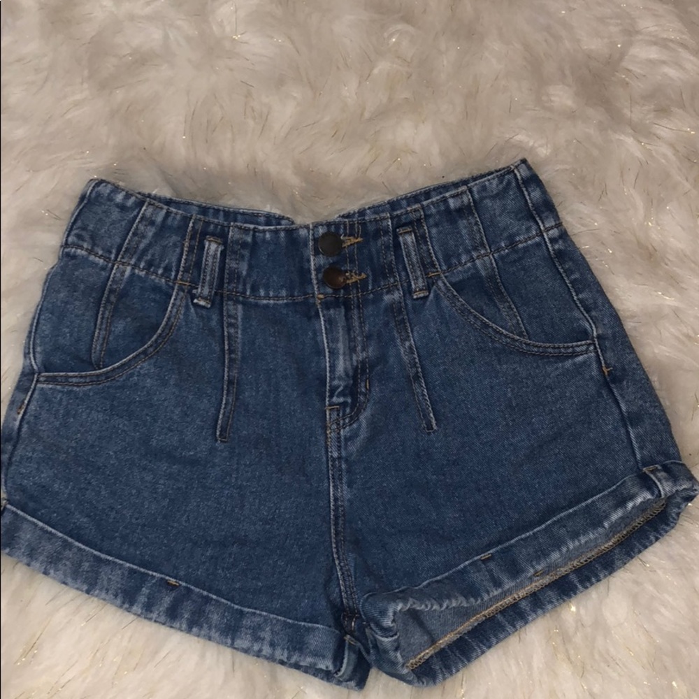 Blue jean shorts